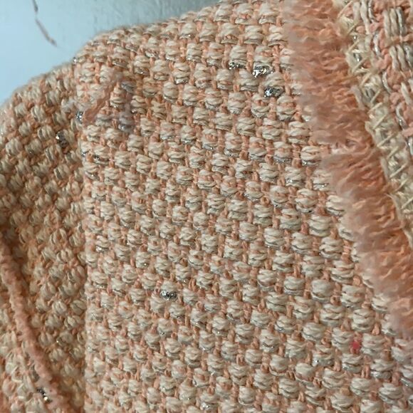 Rebecca Taylor Pink, Cream & Silver Dress Size 6 - Picture 3 of 6